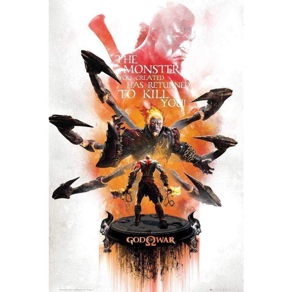 God Of War Key Art 2 61X91 cm Poster by Gb Eye