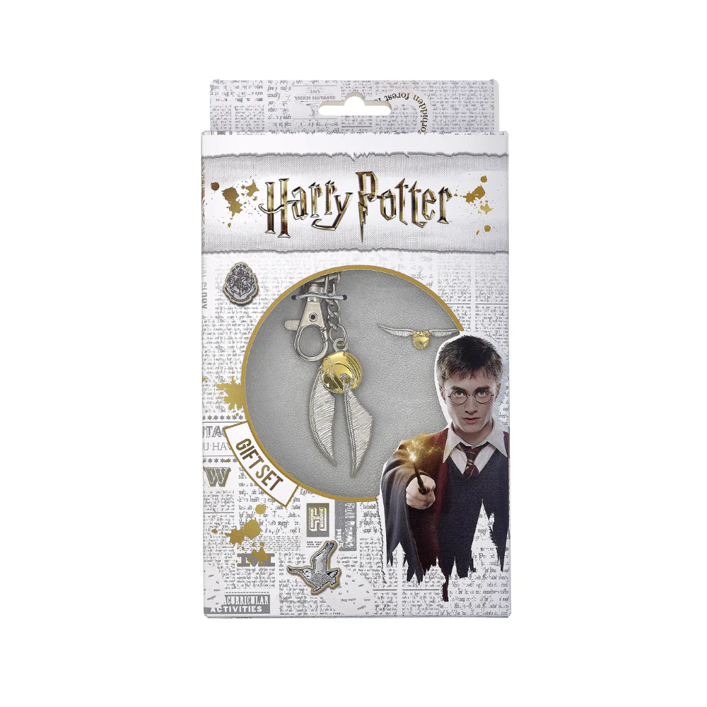 Golden snitch keyring and pinbadge set - Harry Potter