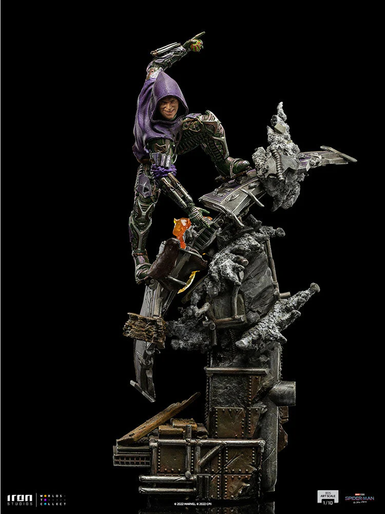 Marvel Spider Man No Way Home Green Goblin Battle Diorama Series  1/10 Art Scale by Iron Studios - Image 3