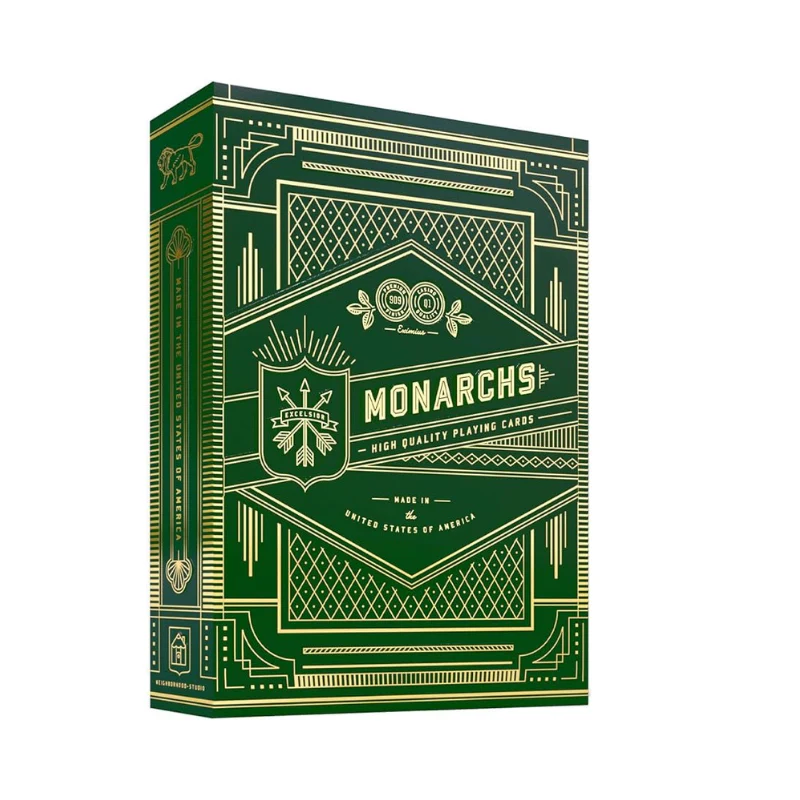 Green Monarch Playing Cards