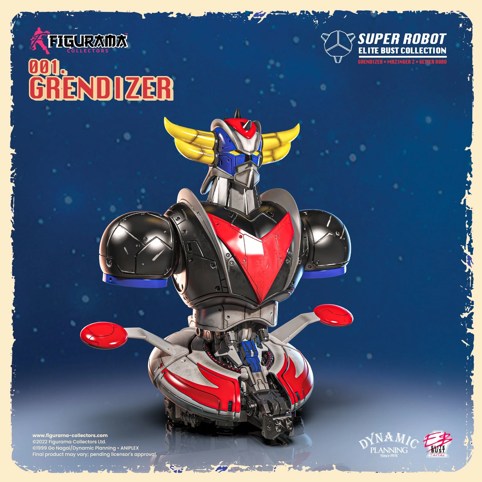 UFO Robot Grendizer Super Robot Elite Grendizer 1/4 Scale Limited Edition Bust By Figurama - Image 3