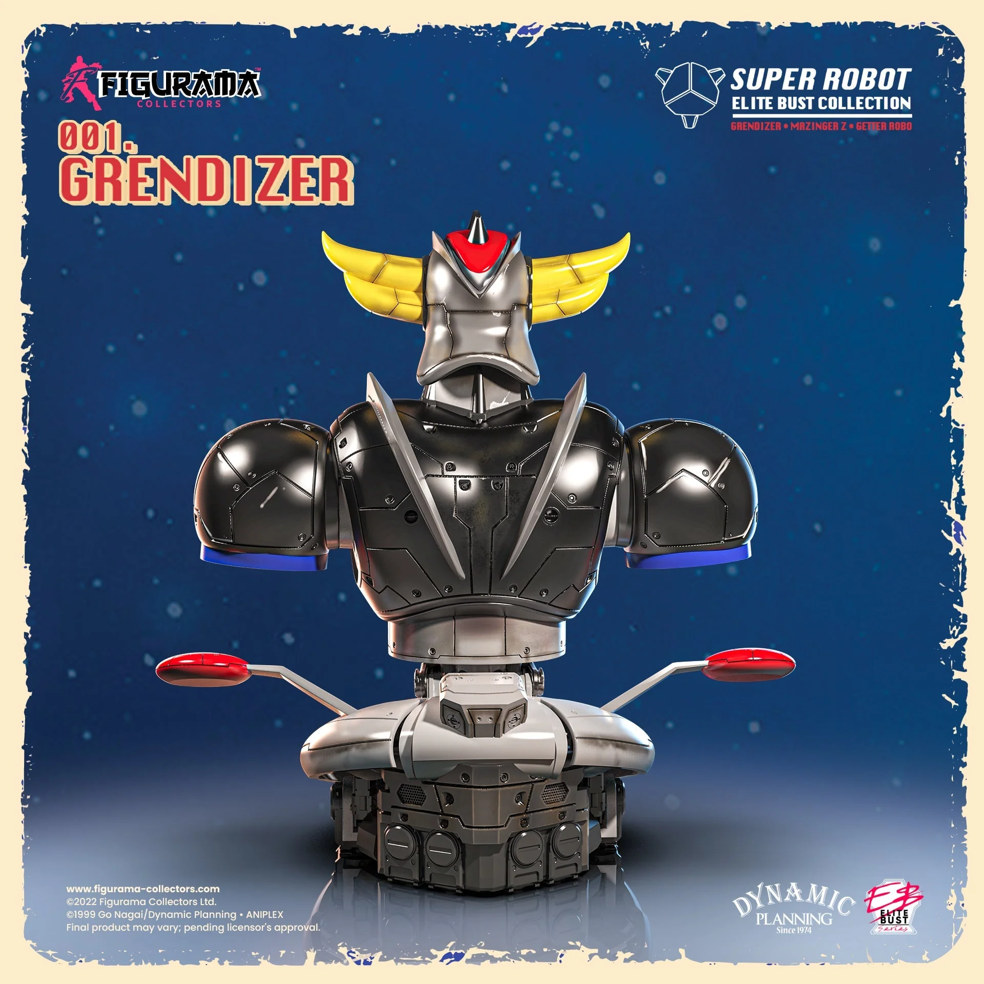UFO Robot Grendizer Super Robot Elite Grendizer 1/4 Scale Limited Edition Bust By Figurama - Image 4