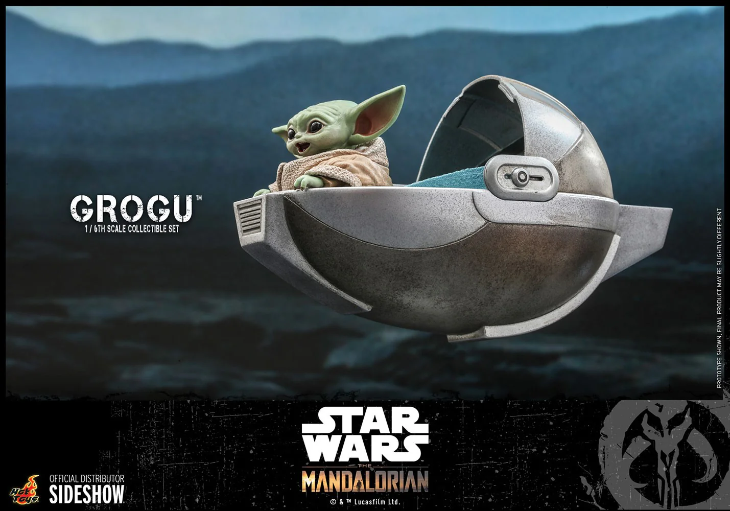 Starwars Grogu 1/6 Scale Set - The Mandalorian Action Figure By Hot Toys - Image 3