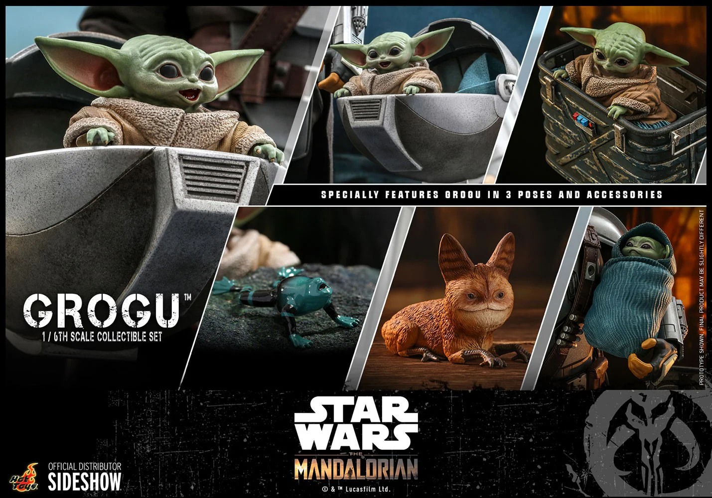 Starwars Grogu 1/6 Scale Set - The Mandalorian Action Figure By Hot Toys - Image 9