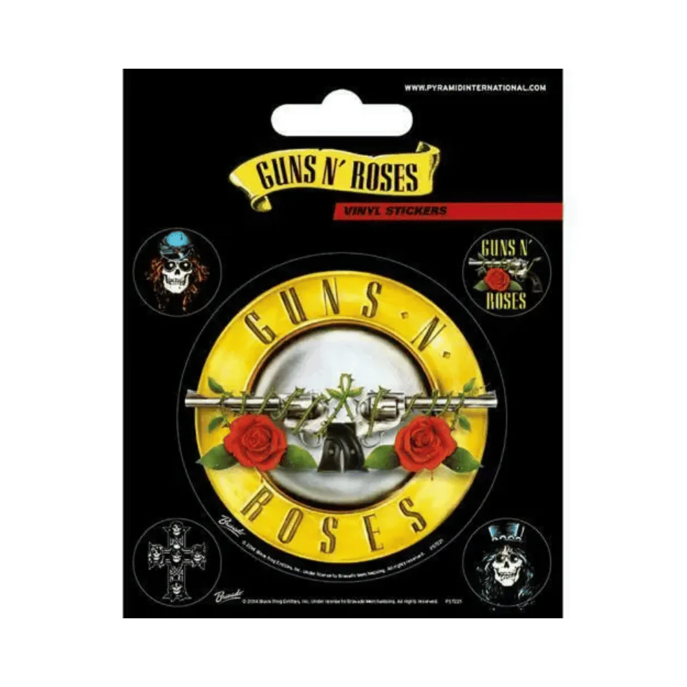 GUNS N' ROSES - BULLET LOGO (STICKER PACKS) By PYRAMID