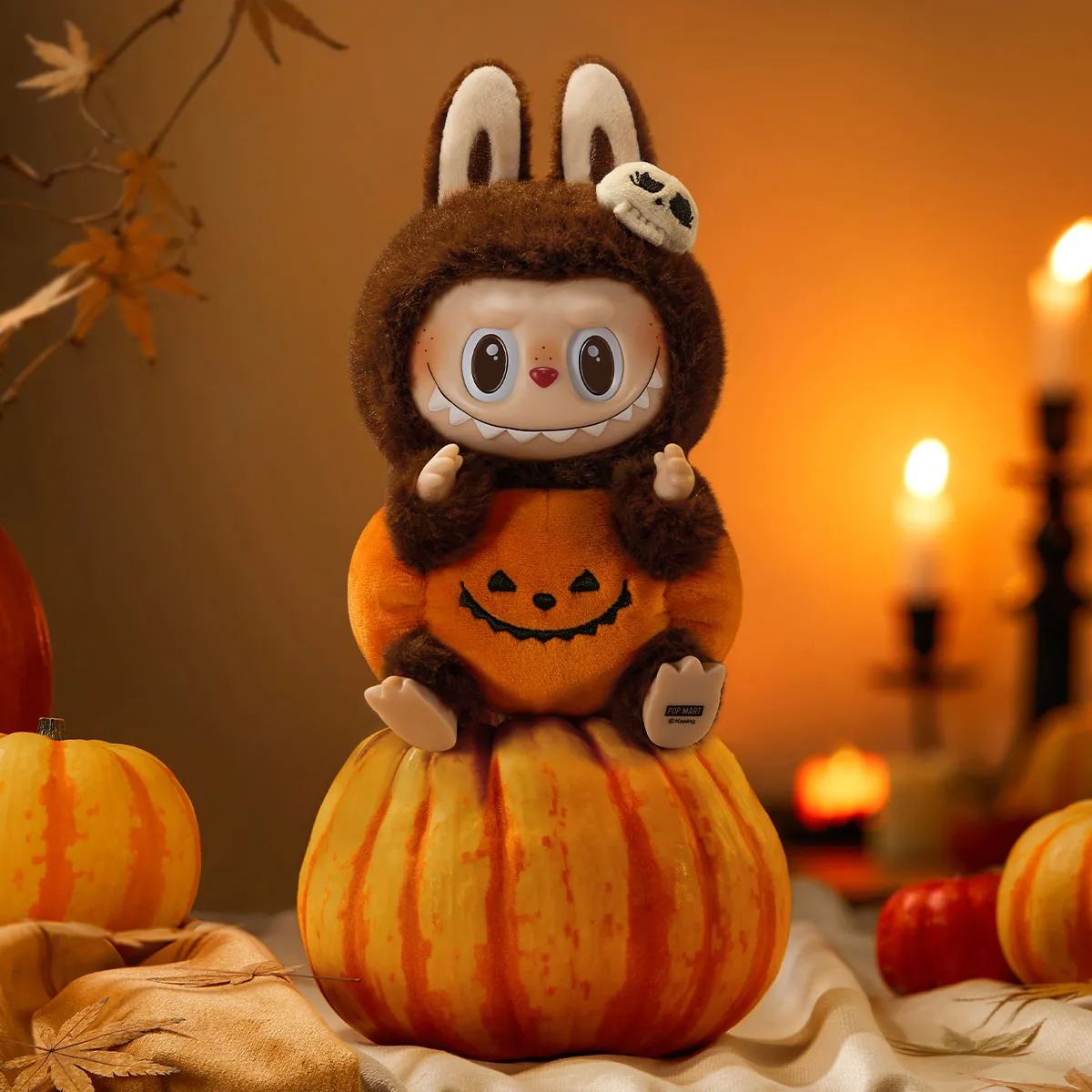 Happy Halloween Party SeriesSitting Pumpkin Vinyl Plush Pendant By Pop Mart - Image 3