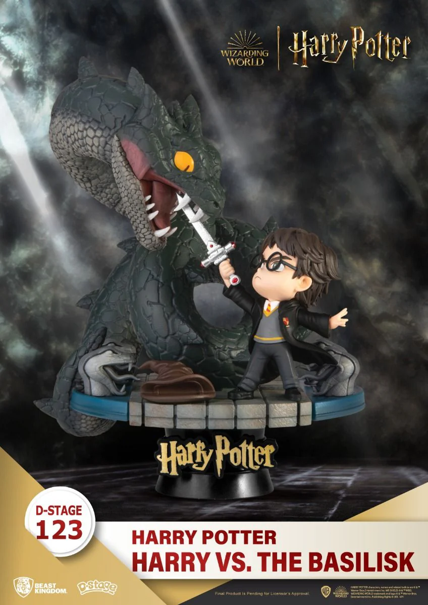 Harry Potter Harry vs. The Basilisk Diorama Stage by Beast Kingdom (DS-123) - Image 2