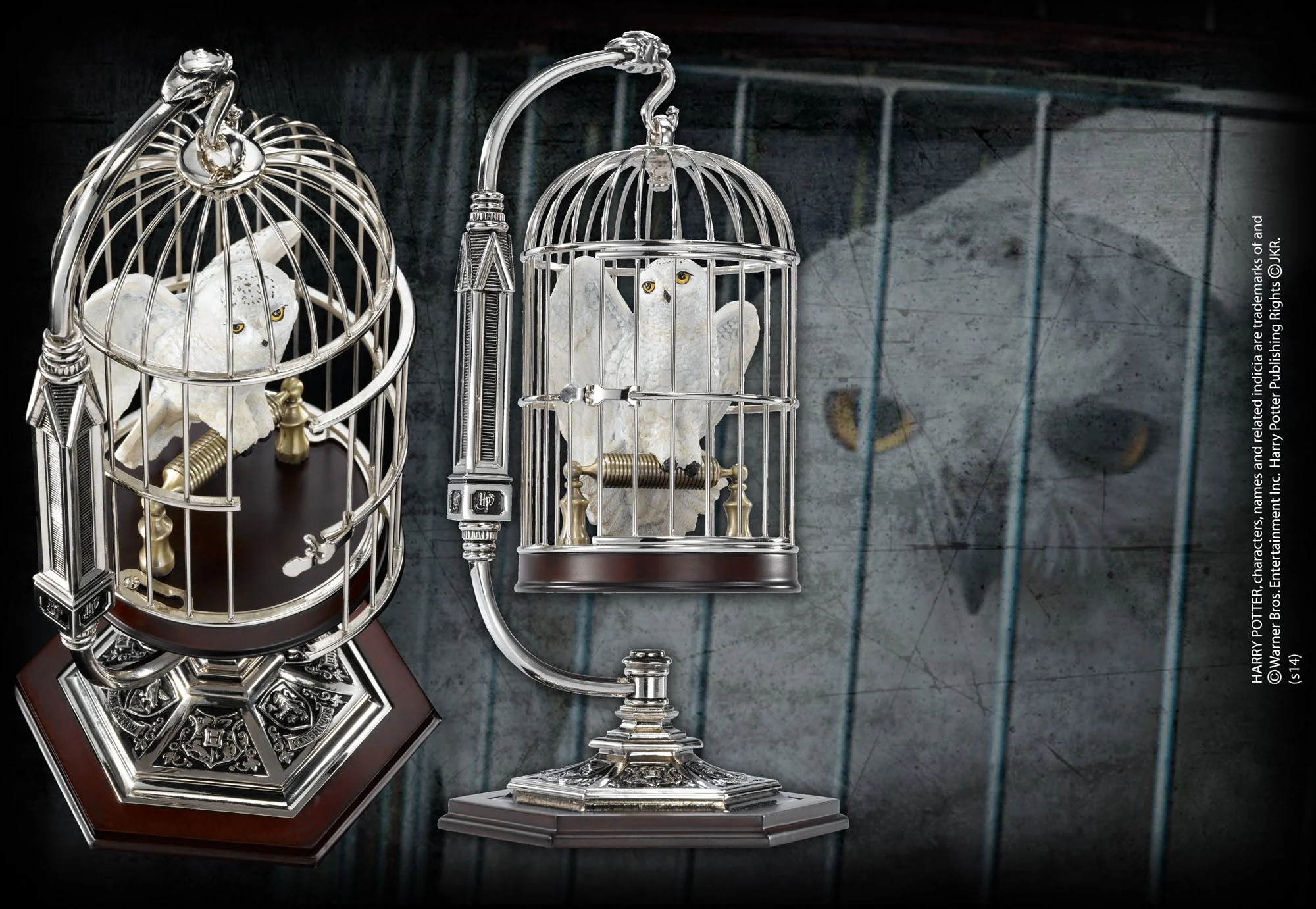 Harry Potter Miniature Hedwig and Cage Figure By The Noble Collection