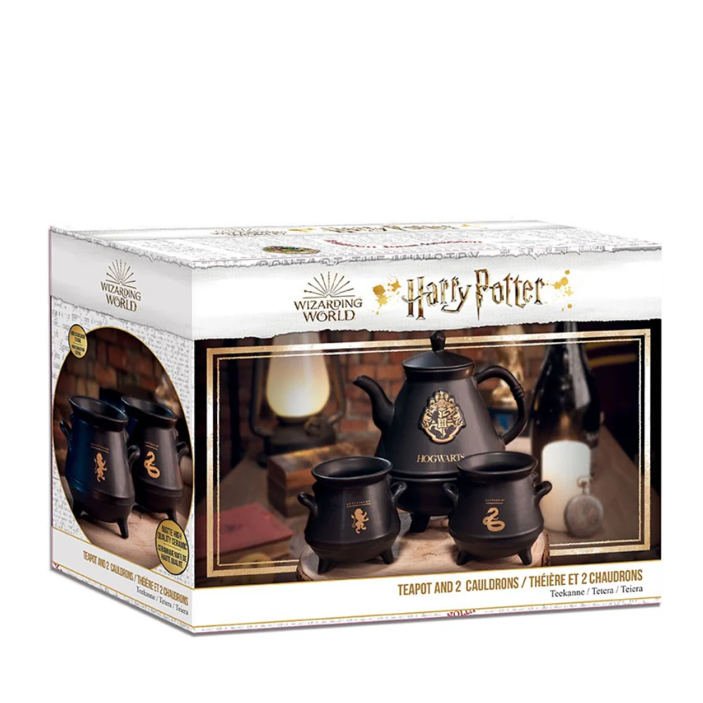 Harry Potter Wizarding World Teapot and 2 Cauldron Set