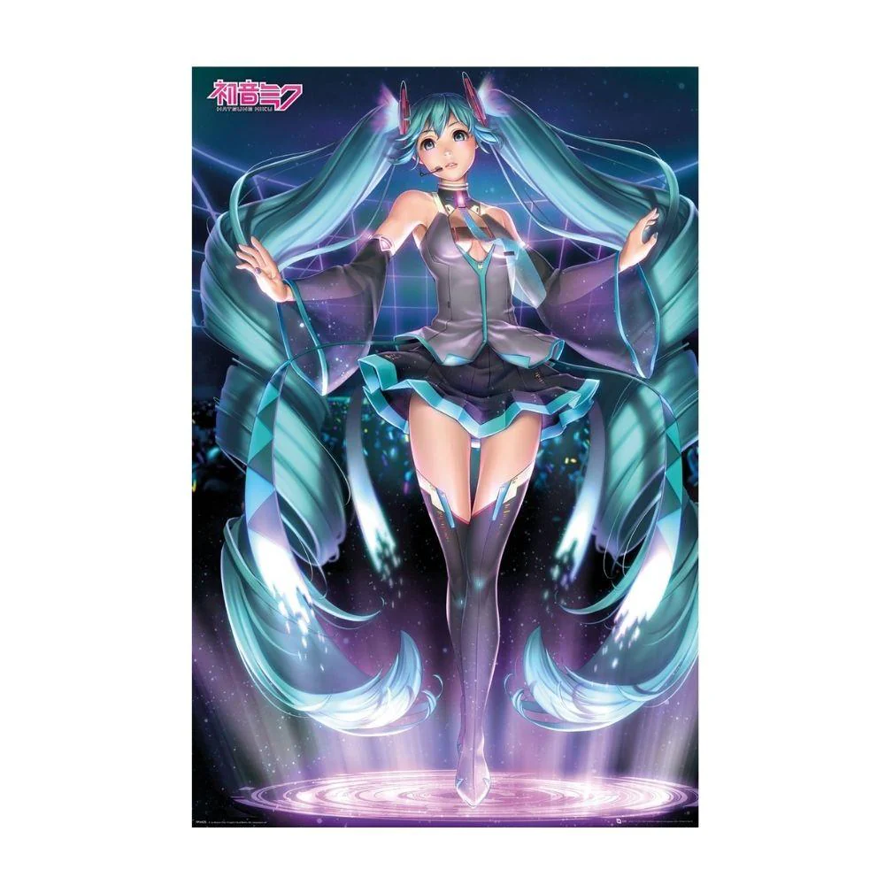 Hatsune Miku Projection 61X91 cm Poster by Gb Eye
