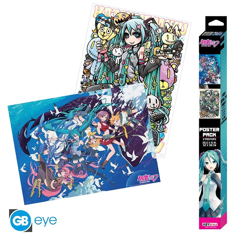 Hatsune Miku Series 2 52X38 cm Set 2 Chibi Posters Poster by Abysse - Image 2