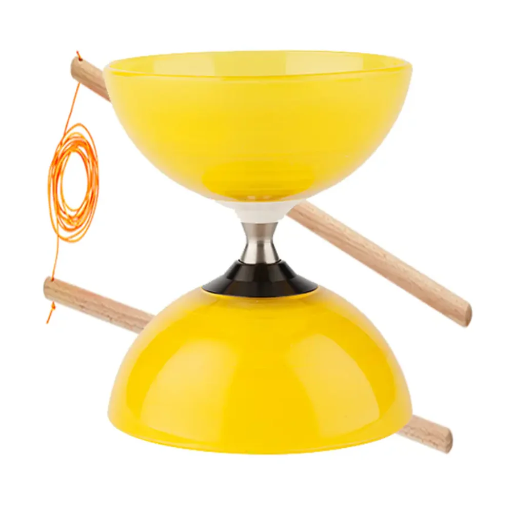 Henrys Diabolo Beach Free Yellow With Handsticks