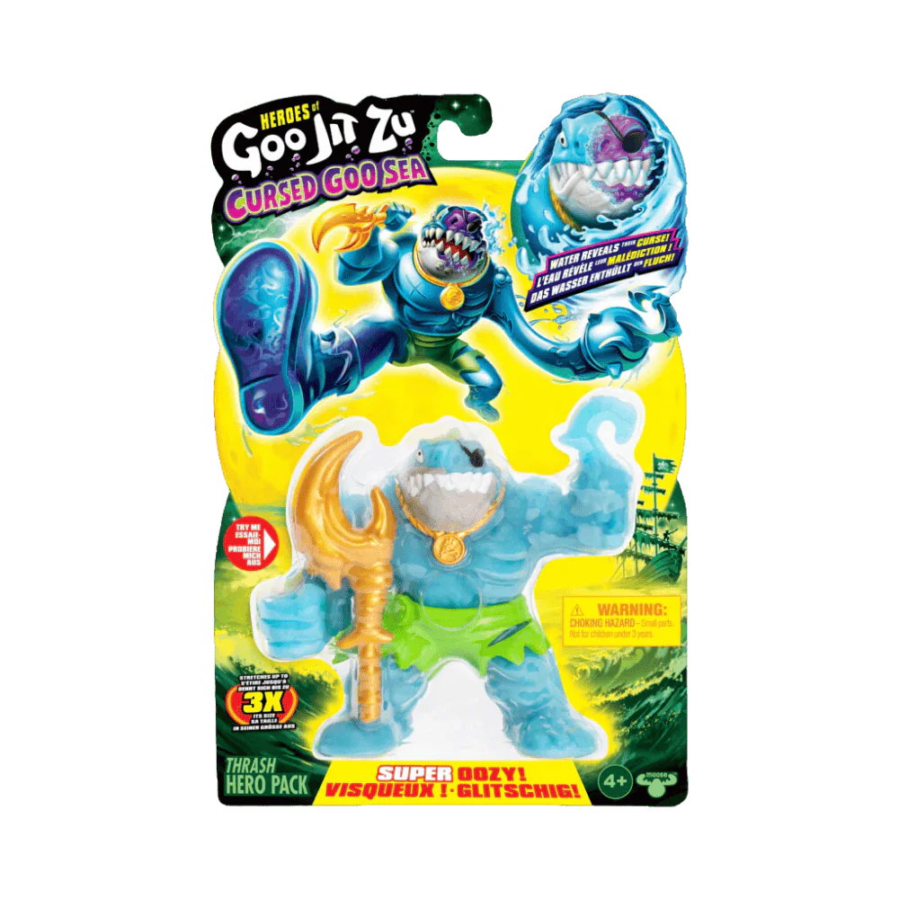 HEROS OF GOO JIT ZU CURSED GOO SEA S10 HERO PK - THRASH By Moose Toys