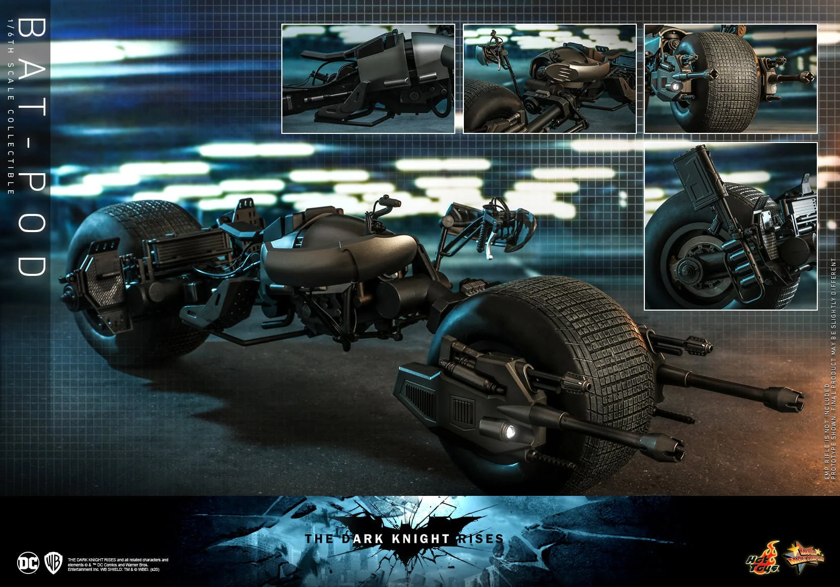 Batman The Dark Knight Rises - Bat-Pod 1/6 Scale Figure Accessory By Hot Toys - Image 4