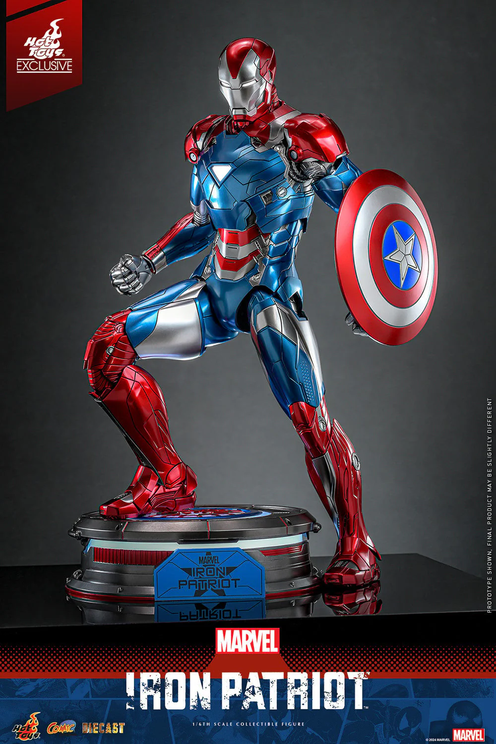Iron Patriot CMS021 Action Figure By Hot Toys - Image 3