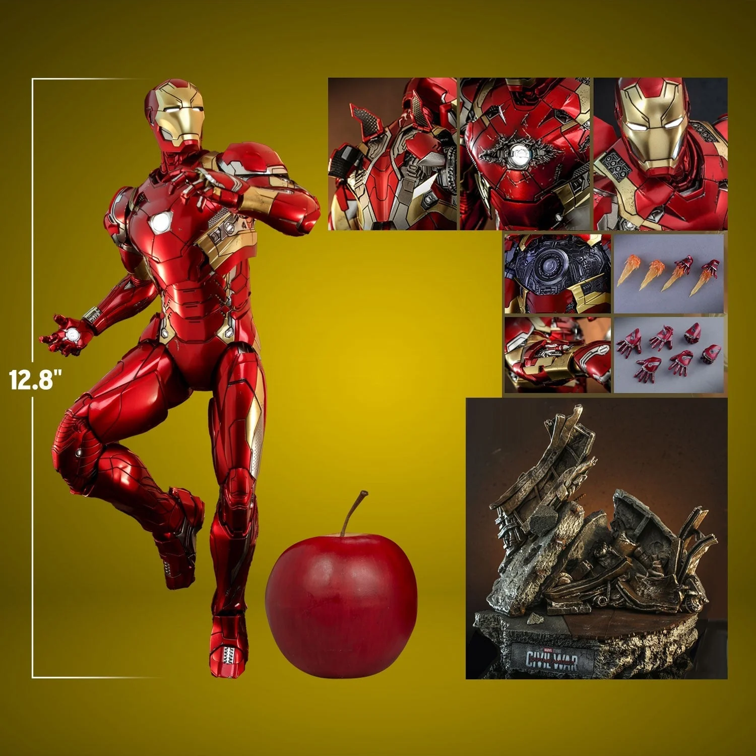 Iron Man Mark XLVI -Civil War- Action Figure By Hot Toys - Image 2