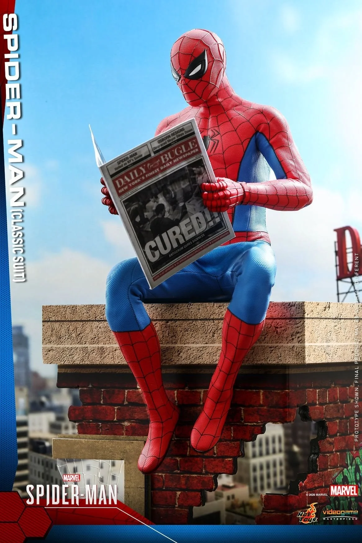 Spider Man Classic Suit Version 1/6 Scale Figure By Hot Toys - Image 2