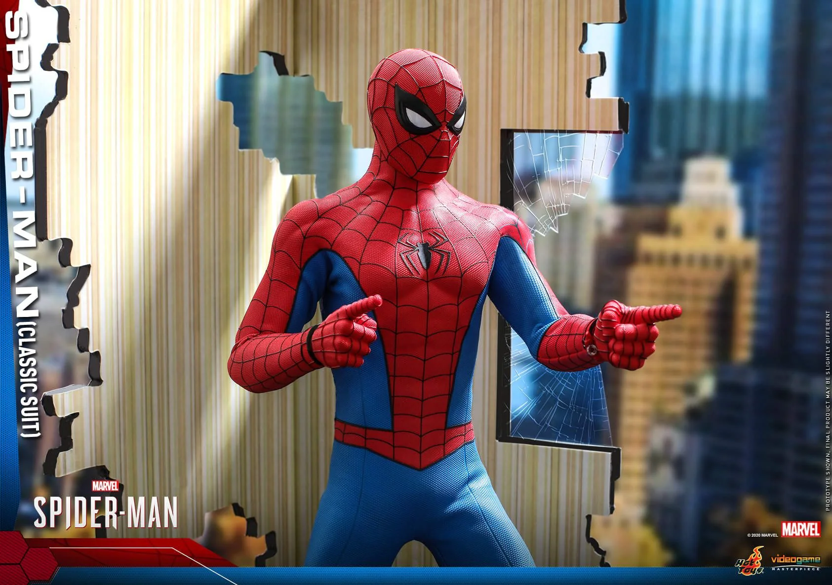 Spider Man Classic Suit Version 1/6 Scale Figure By Hot Toys - Image 3