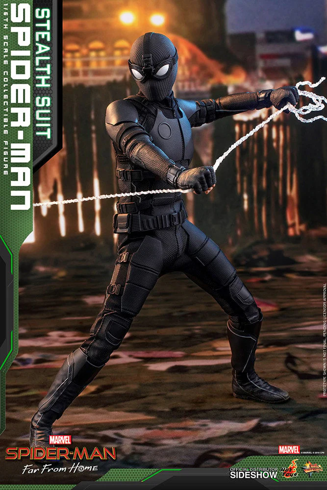 Spider Man (Stealth Suit) Action Figure By Hot Toys - Image 2
