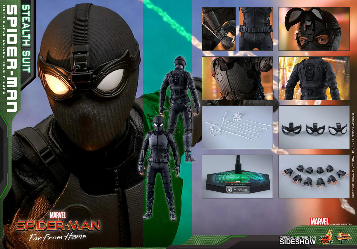 Spider Man (Stealth Suit) Action Figure By Hot Toys - Image 5