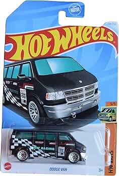 Hot Wheels 5785 Basic Die Cast Vehicle Dodge Van Assorted - Image 2