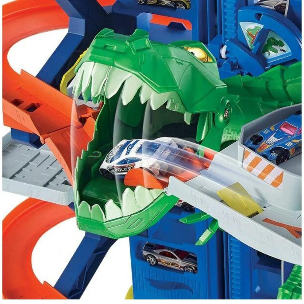 Hot Wheels City Robo T-Rex Ultimate Garage Playset - Image 3