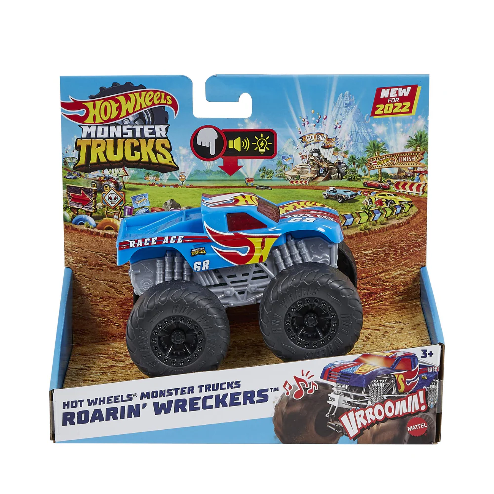 Hot Wheels Monster Trucks 1:43 Lights & Sounds Hero Asst By Mattel