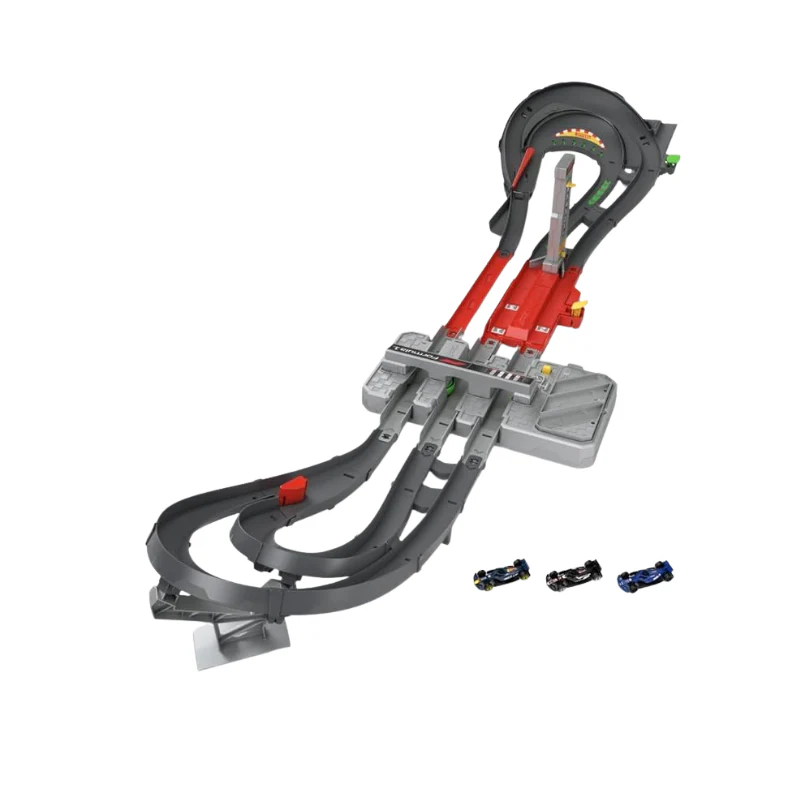 Hot Wheels Racing Grand Prix Trackset- F1 Diecast Cars By Mattel