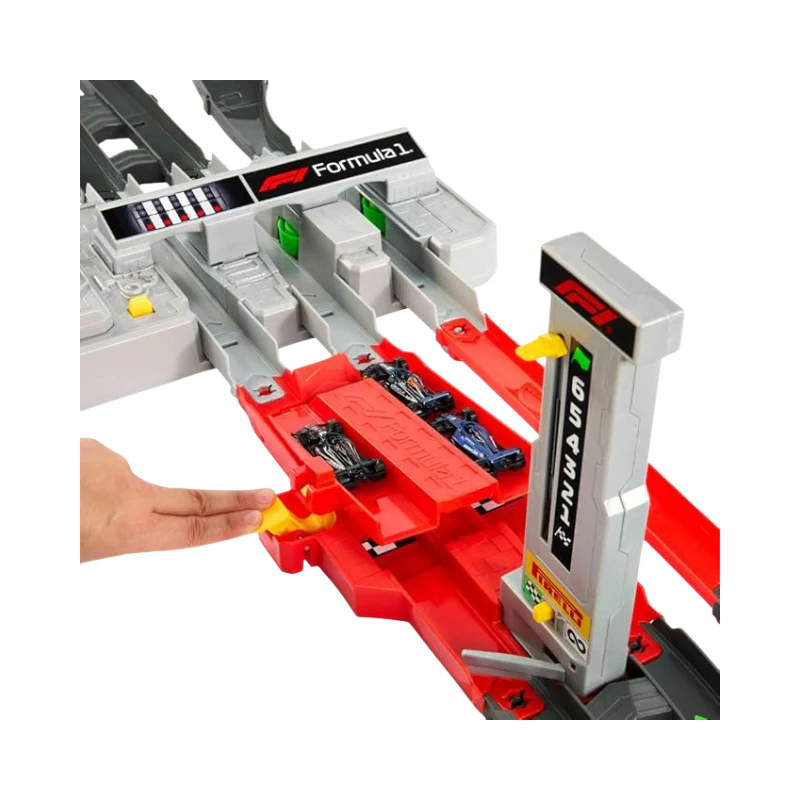 Hot Wheels Racing Grand Prix Trackset- F1 Diecast Cars By Mattel - Image 2