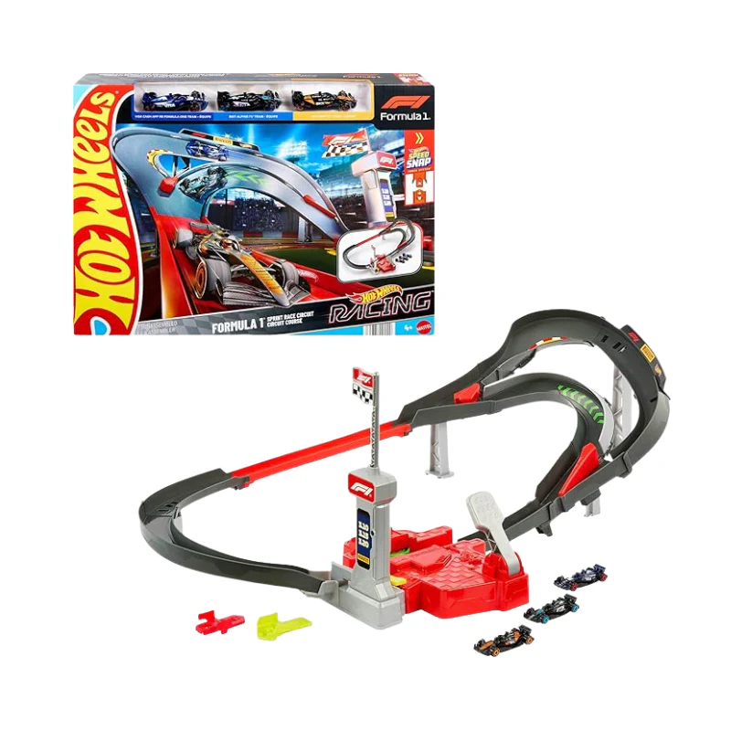 Hot Wheels Racing Sprint Trackset F1 Diecast Cars By Mattel - Image 3