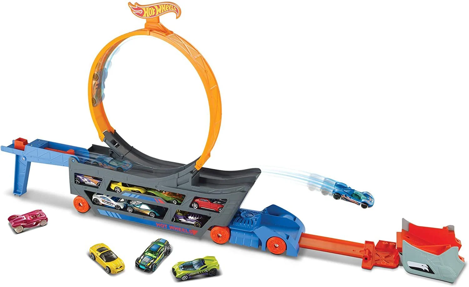 Hot Wheels Stunt & Go Hauler By Mattel - Image 2