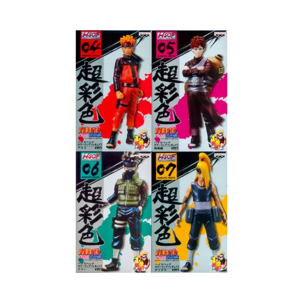 Banpresto HSCF NARUTO Shippuden Figure Set Naruto Gaara Kakashi Deidara PVC F/S