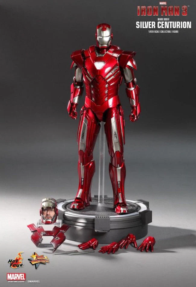 Hot Toys Iron Man Silver Centurion MMS213 - Image 5