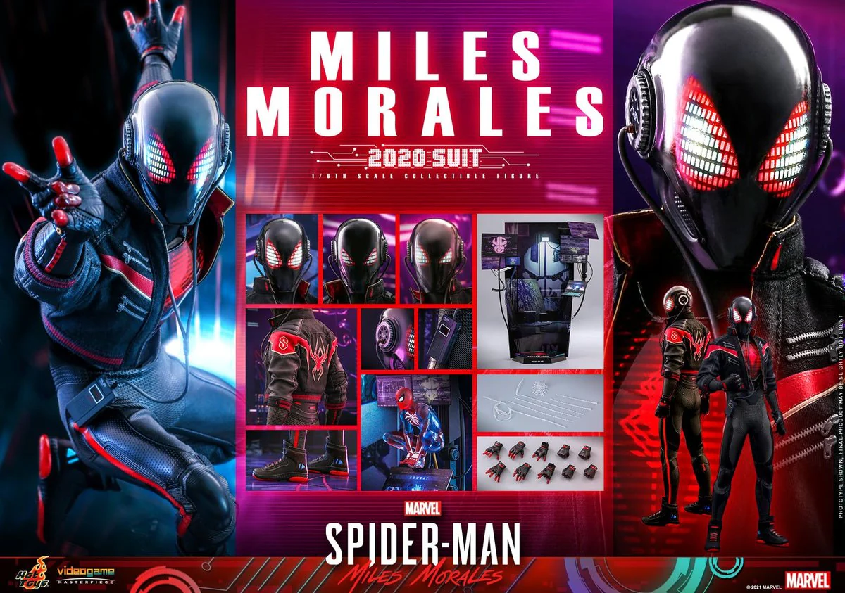 Spiderman Miles Morales Action Figure By Hot Toys - Image 4