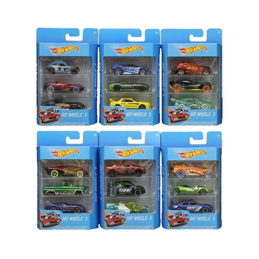 Hot Wheels Basic Car 3-Pack (Style My Vary) (1 Random)