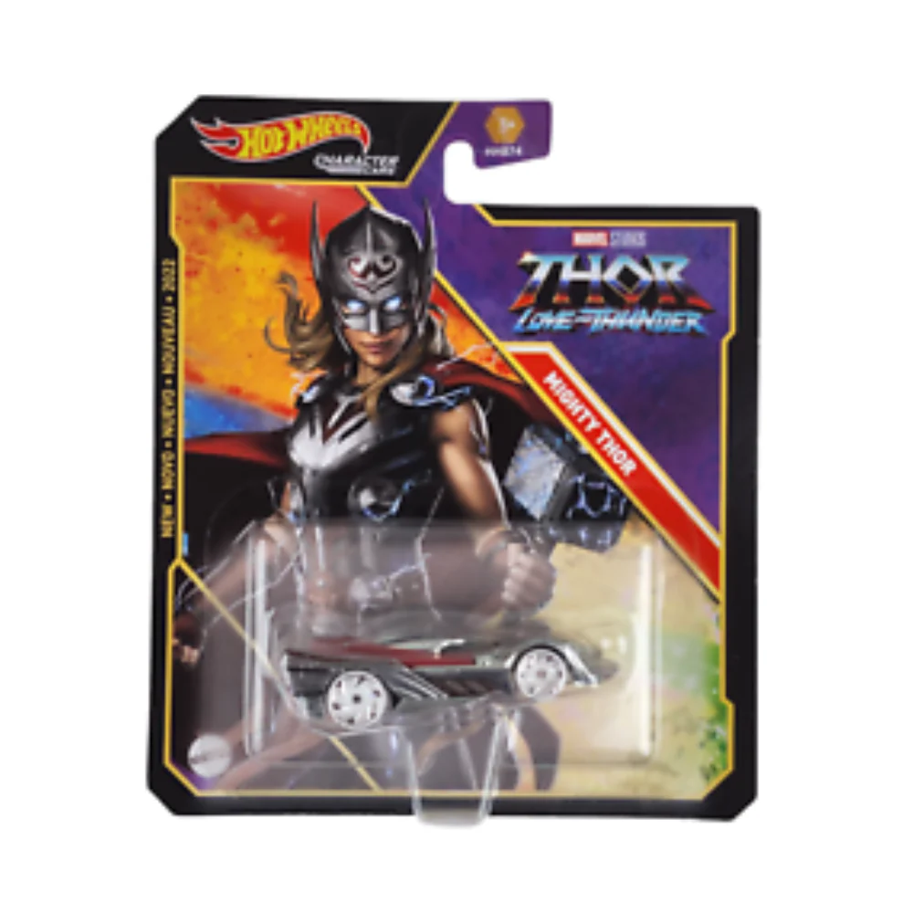 Hot Wheels Marvel Thor Love & Thunder Mighty Thor Character Car