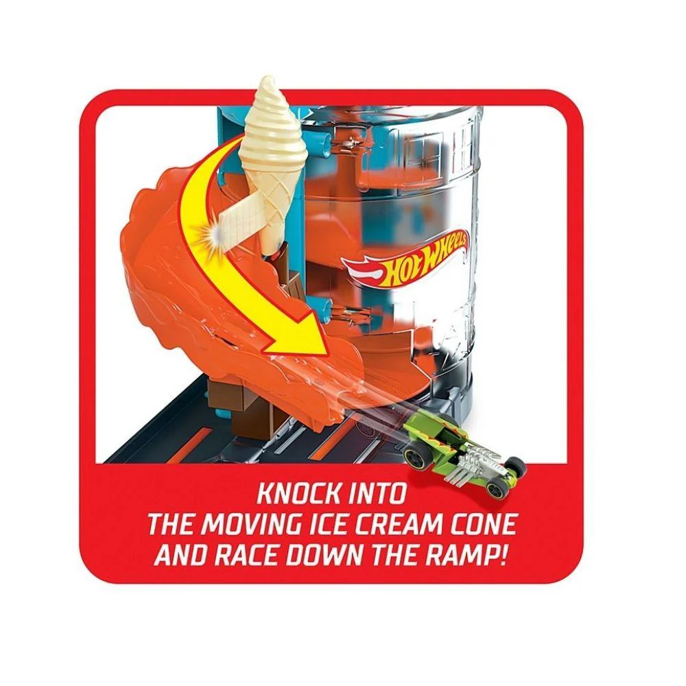 Hot Wheels City Downtown Ice Cream Meltdown - Image 3