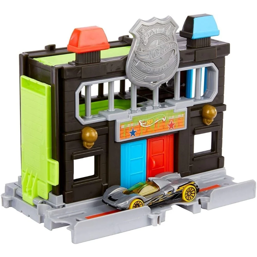 Hot Wheels City Downtown Playset - Downtown Police Station