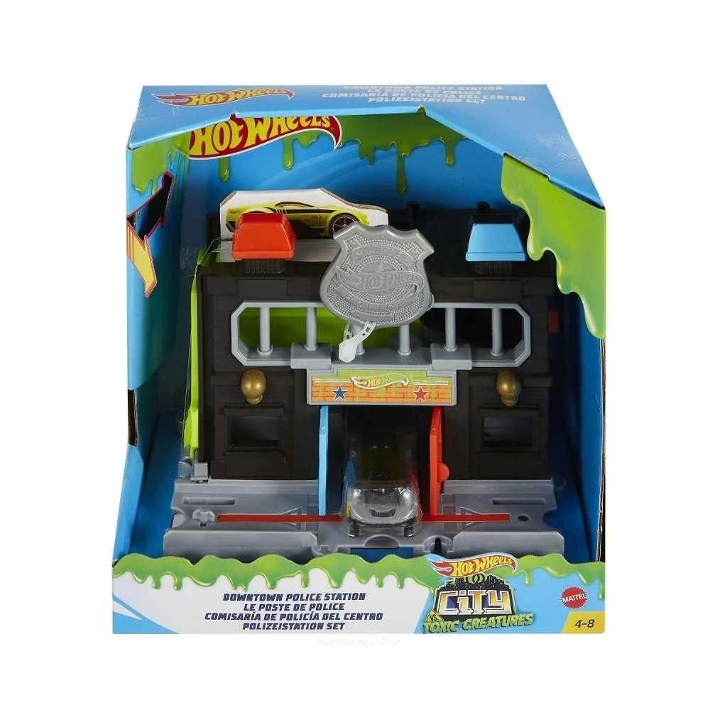 Hot Wheels City Downtown Playset - Downtown Police Station - Image 2