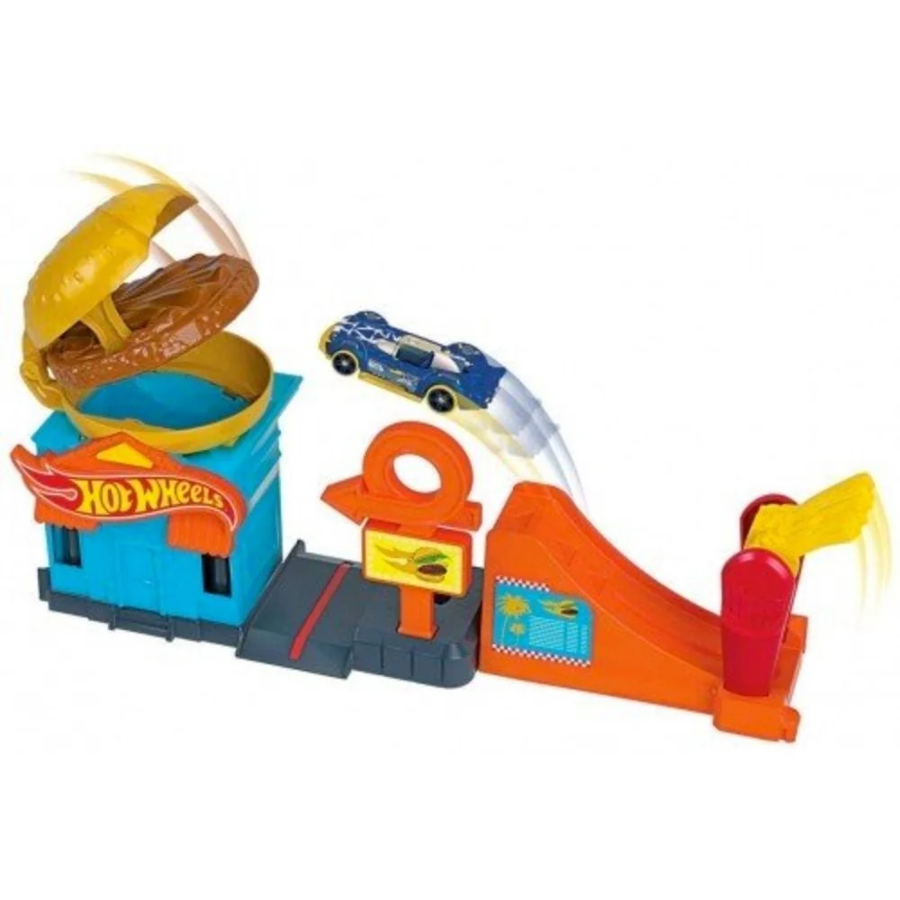 Hot Wheels City Downtown Playset - Downtown Burger Dash - Image 2