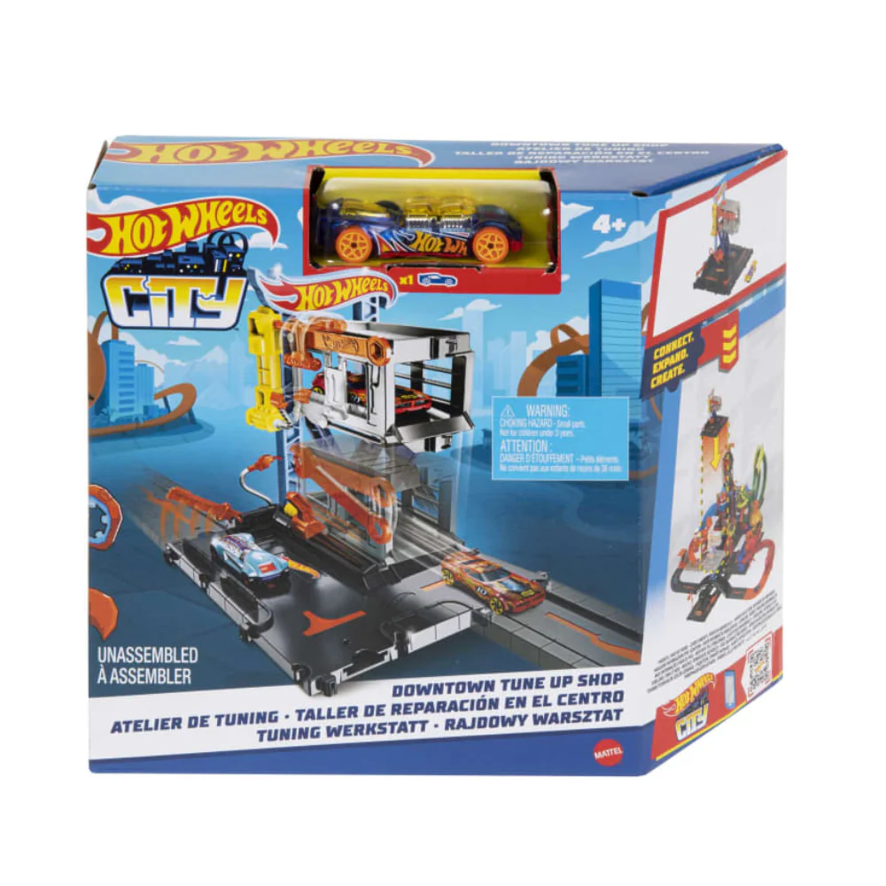 Hot Wheels City Downtown Repair Station Playset