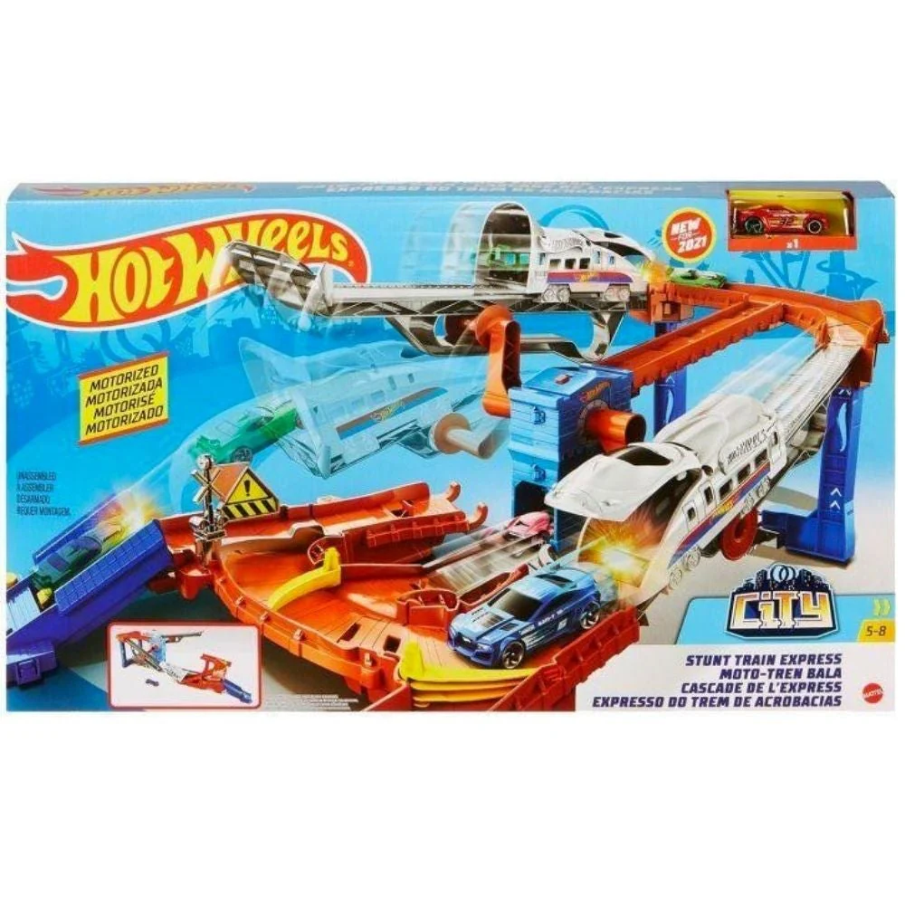 Hot Wheels City Stunt Train Express - Image 3