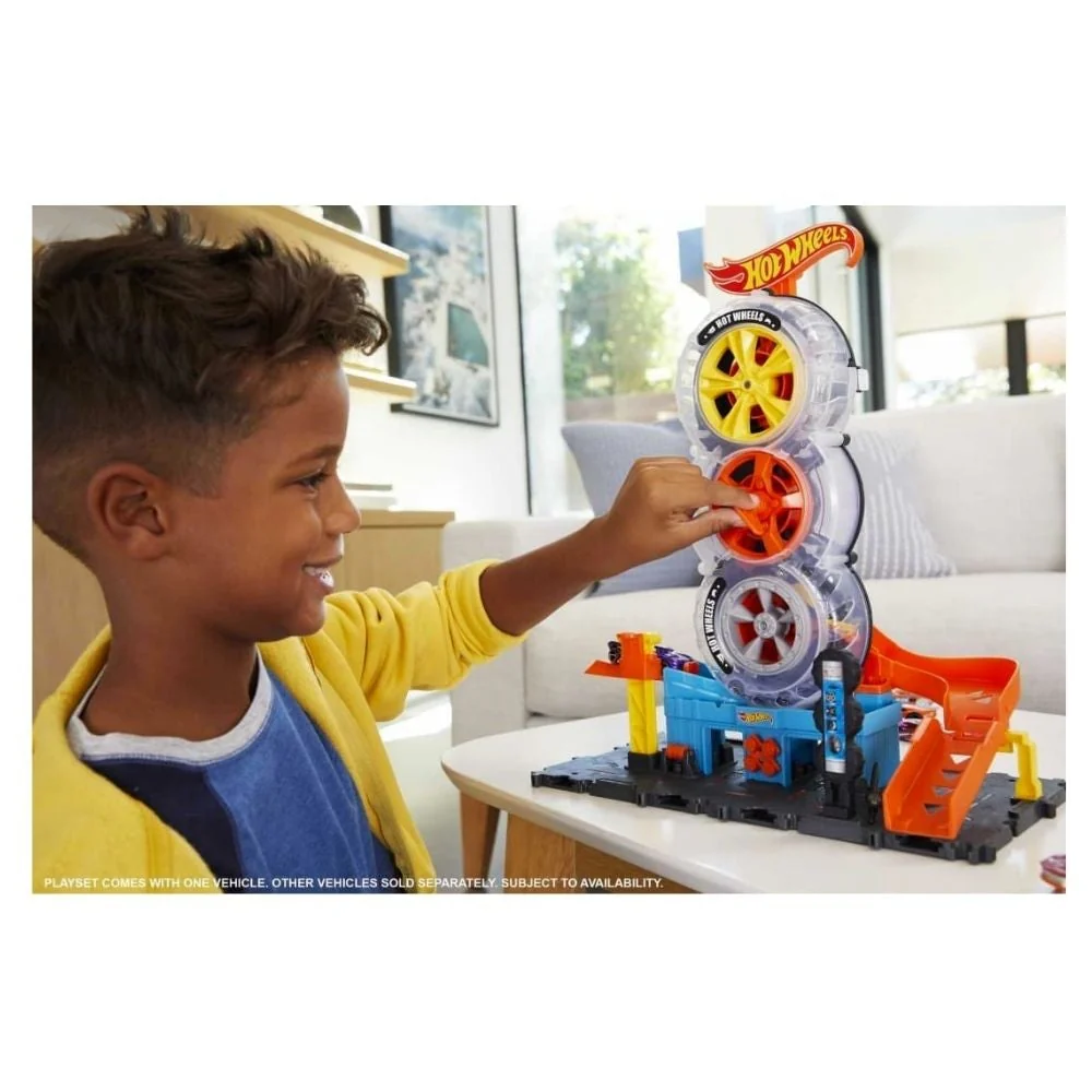 Hot Wheels City Super Twist Tire Shop - Image 3