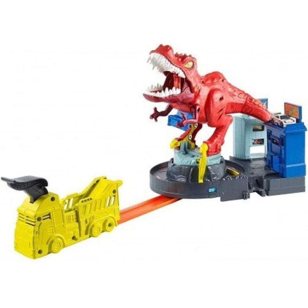 Hot Wheels City T-Rex Rampage Playset - Image 2