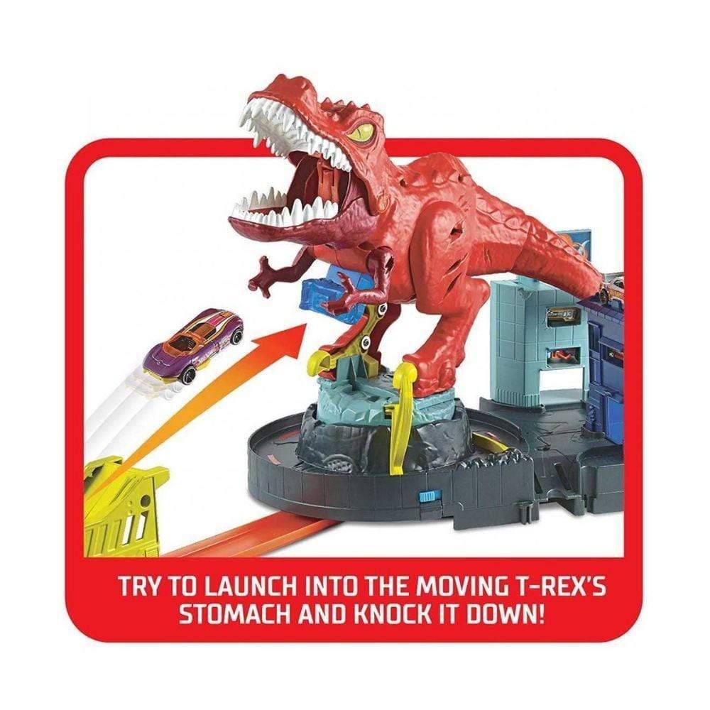 Hot Wheels City T-Rex Rampage Playset - Image 3