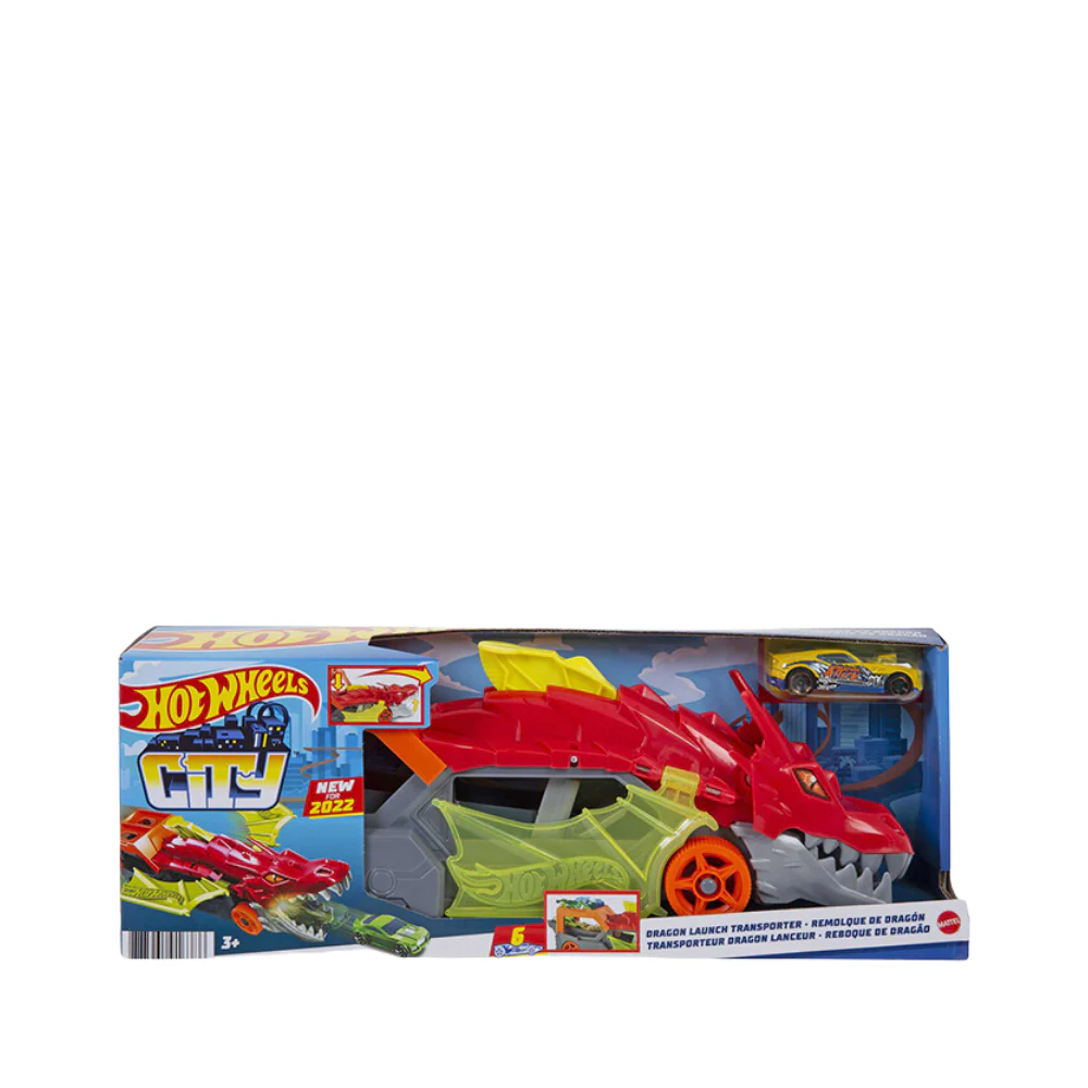 Hot Wheels Dragon Launch Transporter Playset