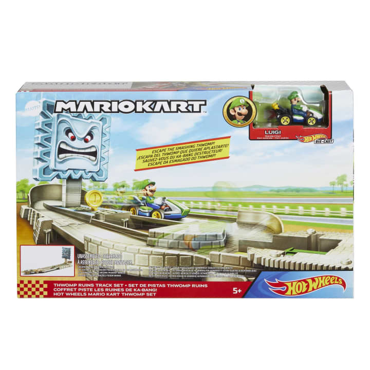 Hot Wheels Mario Kart Levels Track Set Thwomp - Ruins