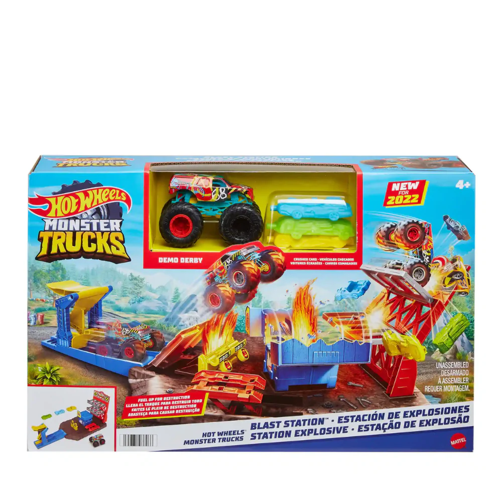 Hot Wheels Monster Truck Blast Station Playset by Mattel
