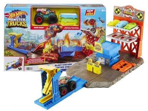Hot Wheels Monster Truck Blast Station Playset by Mattel - Image 4