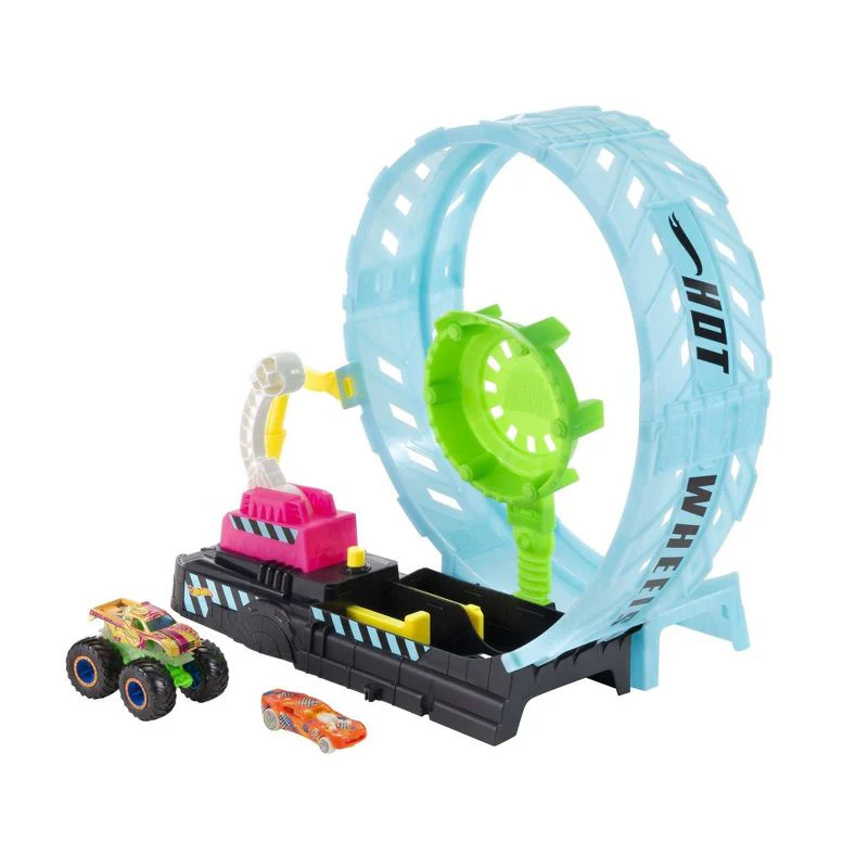 Hot Wheels Mt Glow In The Dark Epic Loop Challenge Play Set - Image 3